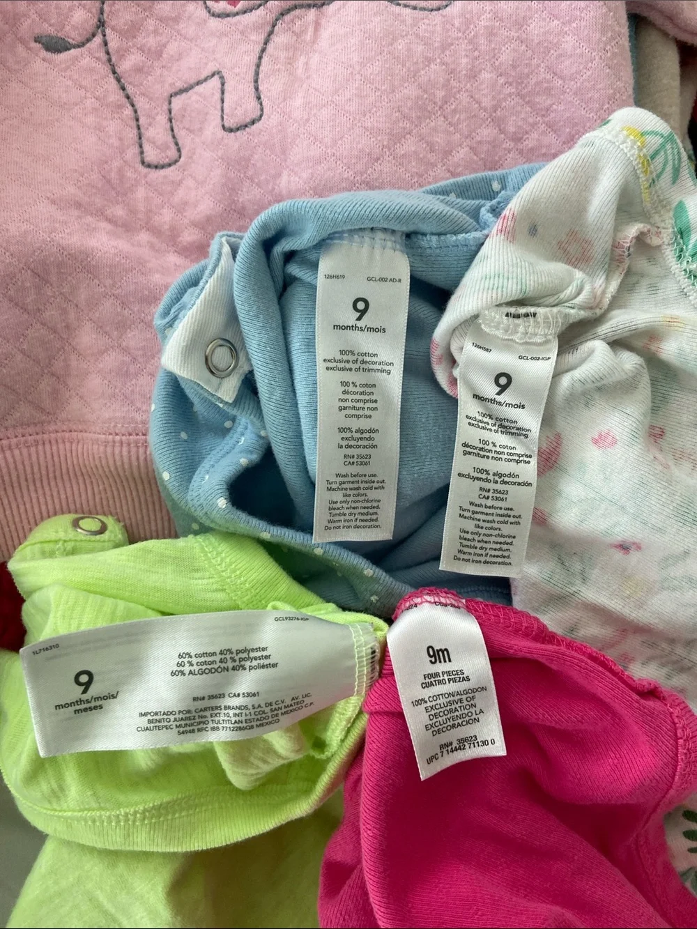 Baby Girls mix set - 17 pieces, onesies, pants, sweatshirts - Picture 14 of 14